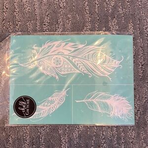 Chalk Couture Feather Transfer